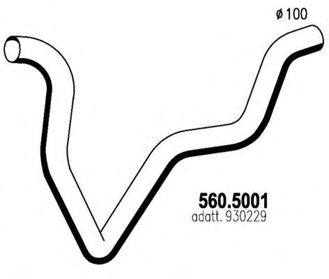 PEGASO 930229 Exhaust Pipe
